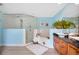 Bathroom featuring a glass enclosed shower and tiled tub at 901 E Pine St # 2, Orlando, FL 32801