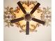 Ornate ceiling fan with decorative ceiling accents at 9142 Southern Breeze Dr, Orlando, FL 32836