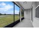Covered patio featuring views of the lake and backyard at 10151 Chorlton Cir, Orlando, FL 32832