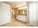 Bathroom with dual sink vanity, glass-enclosed shower, and tile flooring at 11081 Savannah Landing Cir, Orlando, FL 32832