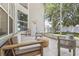 Screened patio furnished with a sofa and chairs, providing a relaxing outdoor space at 12643 Lakebrook Dr, Orlando, FL 32828