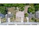 Bird's-eye view of a house in a verdant, tree-filled neighborhood at 1299 Buccaneer Ave, Deltona, FL 32725