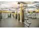 Gym featuring state-of-the-art equipment, including treadmills, weight machines, and free weights in large fitness center at 151 E Washington St # 424, Orlando, FL 32801