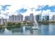 Breathtaking panorama of Lake Eola with the fountain, surrounded by the city skyline and lush greenery at 151 E Washington St # 424, Orlando, FL 32801