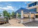 Outdoor kitchen features a spacious countertop, perfect for food preparation, and a covered pergola for shade and comfort at 151 E Washington St # 424, Orlando, FL 32801
