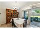 Elegant dining area featuring a grand china cabinet and sliding glass doors to the outdoor patio at 171 Cedarpark Ln, Davenport, FL 33837