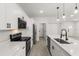 Contemporary kitchen with white cabinets, stainless steel appliances, and quartz countertops at 17445 Sw 41St Cir, Ocala, FL 34473