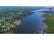 An aerial view of the neighborhood, showing the location of the house and Ponce Inlet at 418 Acacia Cir, Port Orange, FL 32127