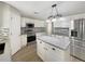 Modern kitchen featuring stainless steel appliances and a center island at 4209 Sw 33Rd St, Ocala, FL 34474