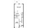 Layout of first floor showing kitchen, great room, foyer, laundry, patio, 1-car garage and entry at 4224 Campsite Loop, Orlando, FL 32824