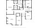 Floor plan of the second floor, featuring the main bedroom, three additional bedrooms and bathrooms at 447 Kehoe Blvd, Orlando, FL 32825