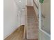 Inviting entryway featuring a staircase, modern door, and neutral wall colors at 8484 Sperry St, Orlando, FL 32827