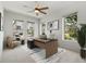 Bright office with modern desk, chair, and windows providing natural light at 8484 Sperry St, Orlando, FL 32827