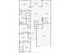 Detailed floor plan showcasing the layout of the house, including the primary bedroom, living room, and kitchen at 977 Talon Pl, Winter Springs, FL 32708