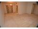 Bright living room featuring a chandelier and floral curtains providing an airy and inviting space at 1509 Huntington St, Deltona, FL 32725