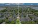 Detailed aerial view of home location and placement within a well-landscaped community at 1636 Hanks Ave, Orlando, FL 32814