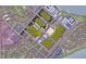 Community aerial view showcasing the nearby businesses and residences at 1636 Hanks Ave, Orlando, FL 32814