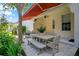 The outdoor patio features comfortable seating arrangements and ample space for relaxation and entertainment at 1636 Hanks Ave, Orlando, FL 32814
