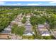 Neighborhood view showing a tree-lined street filled with well-maintained single-Gathering homes under a clear blue sky at 1751 Chatham Cir, Apopka, FL 32703