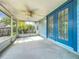 Screened porch with ceiling fan; ideal for relaxing and enjoying the outdoors bug-free at 1751 Chatham Cir, Apopka, FL 32703