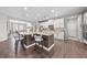 Modern kitchen with an island, stainless steel appliances, and ample counter space at 1789 Chatsworth Cir, St Cloud, FL 34771