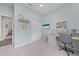 Functional home office with a closet, desk, and modern decor providing a comfortable work environment at 1789 Chatsworth Cir, St Cloud, FL 34771