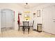 Cozy dining area with tile flooring and natural light, with easy access to the kitchen at 3415 Celena Cir, St Cloud, FL 34769