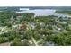 An aerial view highlighting the home's proximity to the scenic Sylvan Lake at 7330 Canal Dr, Sanford, FL 32771