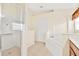 Bathroom with a walk-in shower and soaking tub at 9003 Pecky Cypress Way, Orlando, FL 32836