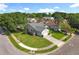 A high angle aerial view of the home and yard at 1044 Dees Dr, Oviedo, FL 32765