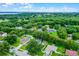 A sprawling aerial view showcasing homes surrounded by lush greenery and inviting landscapes in a residential community at 1113 Canopy Oaks Dr, Minneola, FL 34715