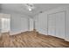 Bedroom with wood flooring and closet at 1310 Oregon St, Orlando, FL 32803