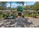 The Plantation Oaks Restaurant offers a relaxing atmosphere, with a golf cart parked outside for convenient access at 25105 Laurel Valley Rd, Leesburg, FL 34748