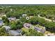 Aerial view of a property showcasing its location surrounded by lush greenery at 3618 Pompano Ct, Gotha, FL 34734