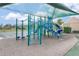 Community playground area with colorful play equipment and safety surfaces at 3618 Pompano Ct, Gotha, FL 34734