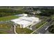 Aerial view of the school and sports ground with well designed roads for the students at 3994 Knott Dr, Apopka, FL 32712