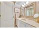 Bathroom with a large mirror, vanity with lots of storage, and a walk-in shower at 413 Harbour Oaks Pointe Dr, Edgewood, FL 32809