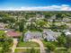 Lovely aerial view features a residential neighborhood with mature trees and various homes with neat lawns and driveways at 4611 Cranston Pl, Orlando, FL 32812