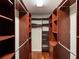 This closet features wood floors and wood shelving at 512 Bella Rosa Cir, Sanford, FL 32771