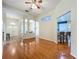 Bright and airy living space with hardwood floors, offering seamless flow and natural light at 5489 Glen Oak Place, Sanford, FL 32771