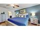 Bedroom featuring white furniture, blue accents, and ample natural light at 8806 Geneve Ct, Kissimmee, FL 34747