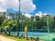 Community tennis courts surrounded by lush greenery with court fencing in Stone Brook at 14715 Buckingham Gate Ct, Orlando, FL 32828