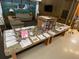 Information center with brochures, flyers, and sign-up sheets at 164 Royal Palm Dr, Leesburg, FL 34748