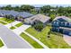 Charming home featuring a manicured lawn, stone accents, and a three-car driveway with a well-maintained yard at 17290 Hickory Wind Dr, Clermont, FL 34711