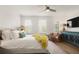 Bright bedroom with ample natural light, ceiling fan, and stylish decor at 2036 Brink Aly, Orlando, FL 32814