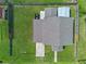 Birds eye view of house with a large backyard surrounded by a wooden fence at 205 9Th St, St Cloud, FL 34769
