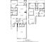 Detailed floorplan showcasing the layout of the home's living spaces and bedroom locations at 2604 Marble Ave, Orlando, FL 32803