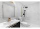 Bathroom featuring new fixtures and modern shower design at 3 Pine Glen Dr, Debary, FL 32713