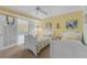 bedroom with two twin beds and access to the porch at 4631 S Atlantic Ave # 8102, Port Orange, FL 32127