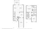 This is a floor plan image of the first and second floor of the home with room dimensions at 533 Mount Olympus Blvd, New Smyrna Beach, FL 32168